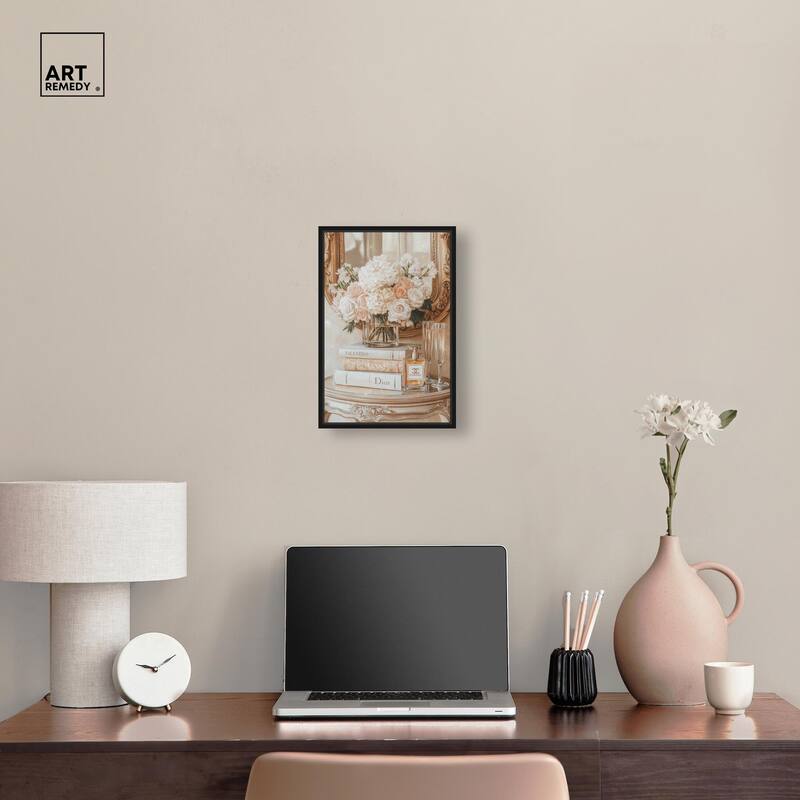 Mirror and Classy Glam Books Canvas by Art Remedy