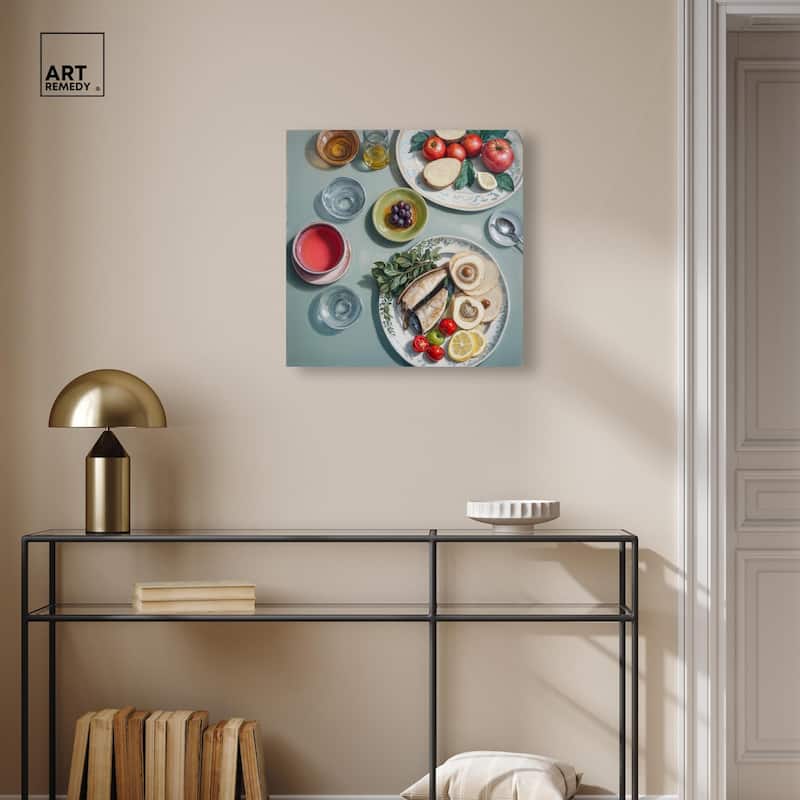 Sea Feast Canvas by Art Remedy, Gallery Wrapped