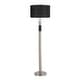 preview thumbnail 9 of 19, Carbon Loft Lupone Industrial Floor Lamp with Black Drum Shade Nickel