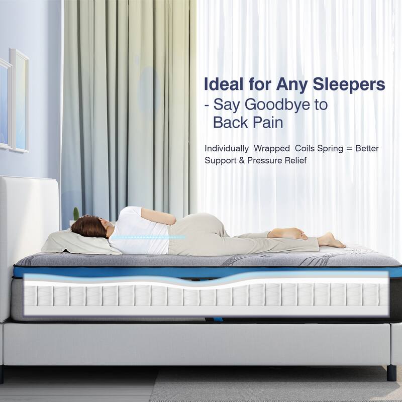 Avenco 10" Medium Pillow Top Hybrid Mattress