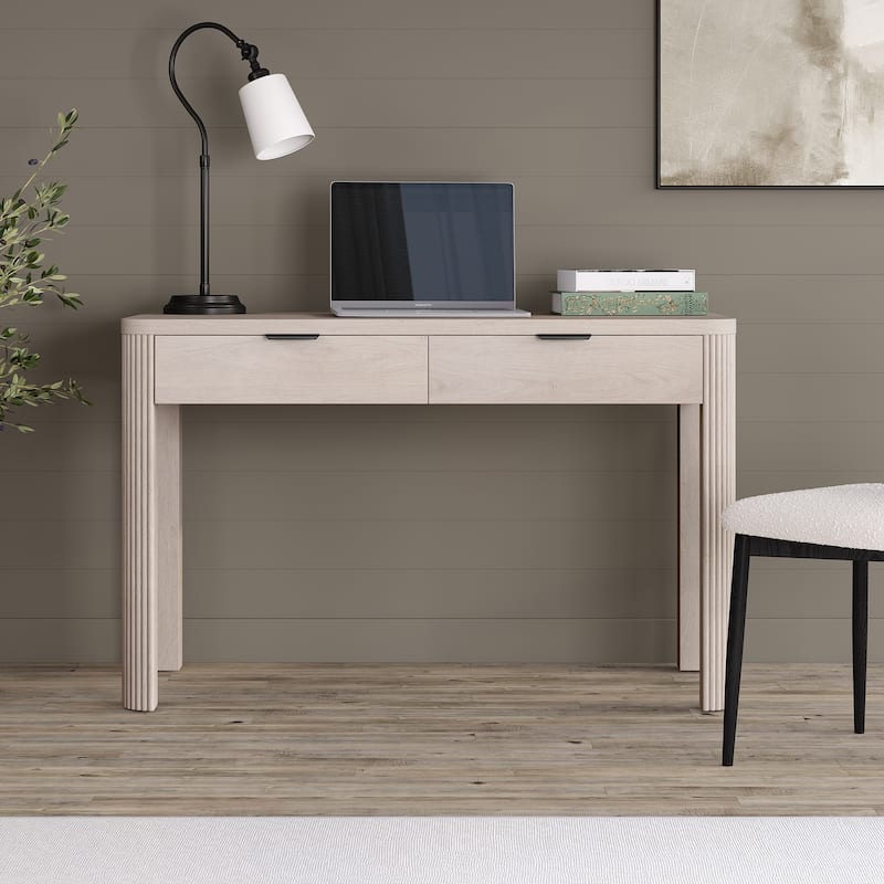 Lonsdale 48" Wide Rectangular Fluted Desk