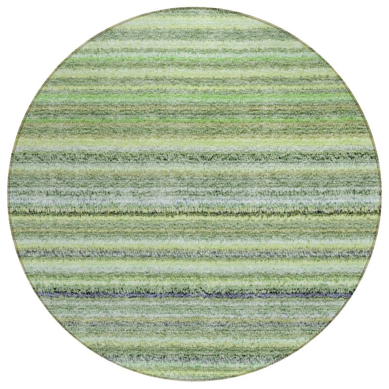Machine Washable Indoor/ Outdoor Chantille Stripes Rug