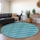 preview thumbnail 30 of 143, Premium Washable Super Soft Geo Diamonds Mayfield Rug Teal - 8' x 8'