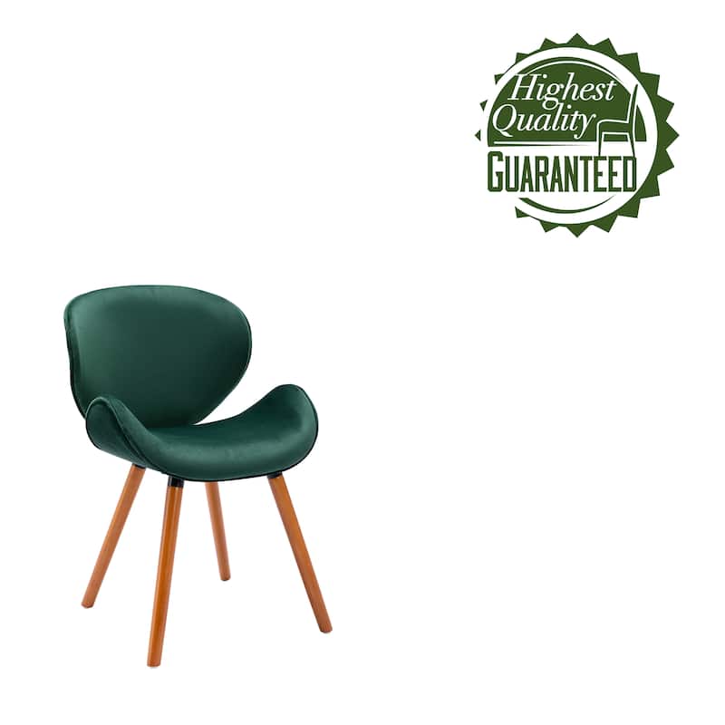 Porthos Home Vigo Dining Chair, Velvet Seat & Back, Beechwood Legs