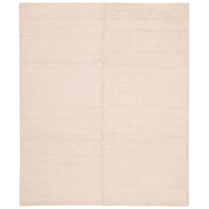 ECARPETGALLERY Hand-knotted Looma Light Grey Wool Rug - 8'3 x 10'0