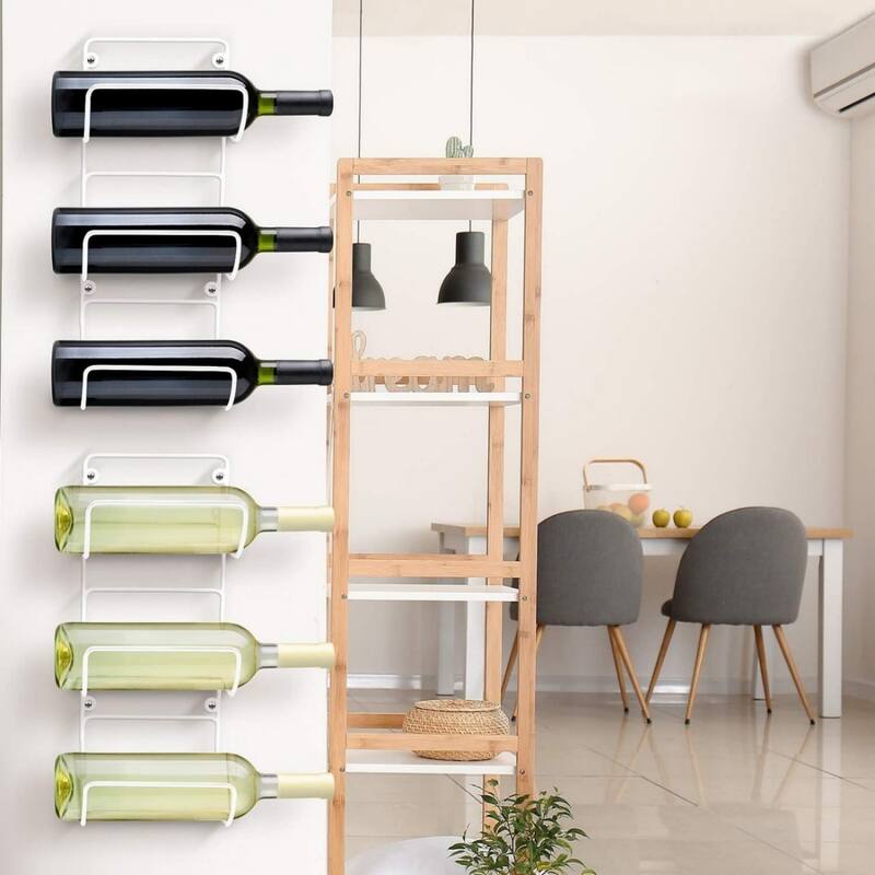 Bathroom towel rack, 6-tier roll-up or fold-out towel rack with floating shelves.