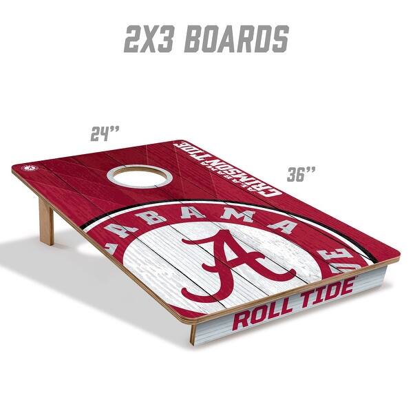 Alabama Crimson Tide NCAA Tailgate Cornhole Board Set
