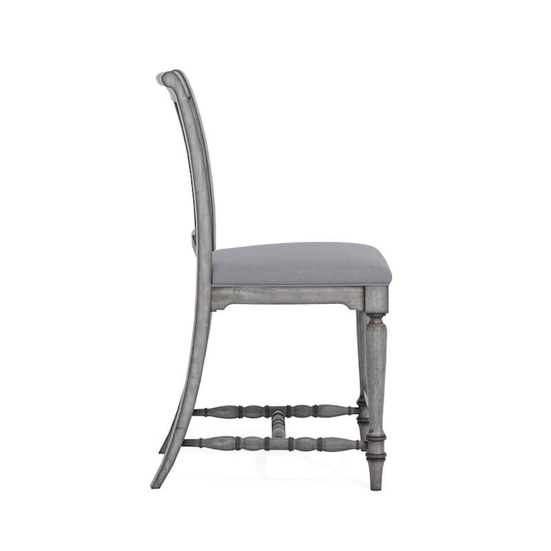 Plymouth Gray Wood Counter Chair (Single Chair) by Flexsteel - 21" x 44" x 25"