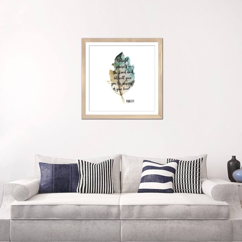 iCanvas "Psalm Leaf IV" by Kimberly Allen