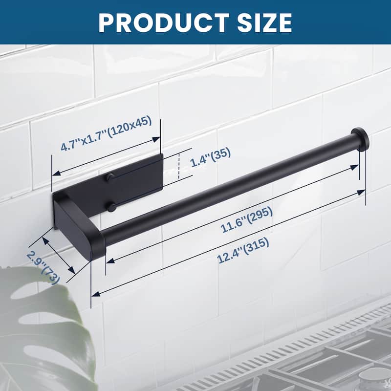 WOWOW Two-Piece Wall-Mounted Stainless Steel Paper Towel Holder