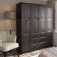 100% Solid Wood Family Wardrobe (No Shelves Included) - Java