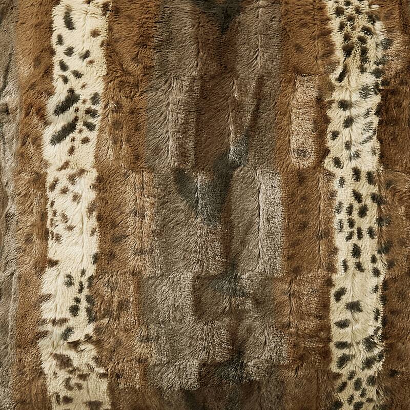 Double Sided Fauxfur 2 Piece Pillow Shell Set, NO INSERT