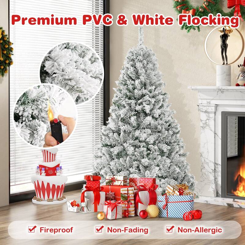 6 Feet Artificial Xmas Tree 3-Minute Quick Shape