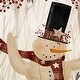 preview thumbnail 3 of 2, Snowman Welcome by Beth Albert Canvas