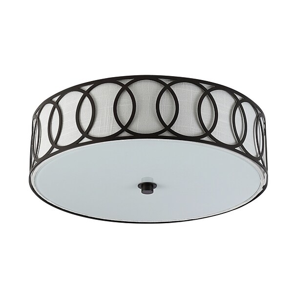 IENA【JHONSTONS 】knitstole130＊35 Elizabeth Metal LED Flush Mount, by JONATHAN Y - On Sale