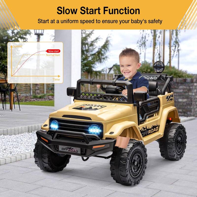 12V Kids 2-Seater Ride On Truck Car Electric Vehicles with Parent Remote