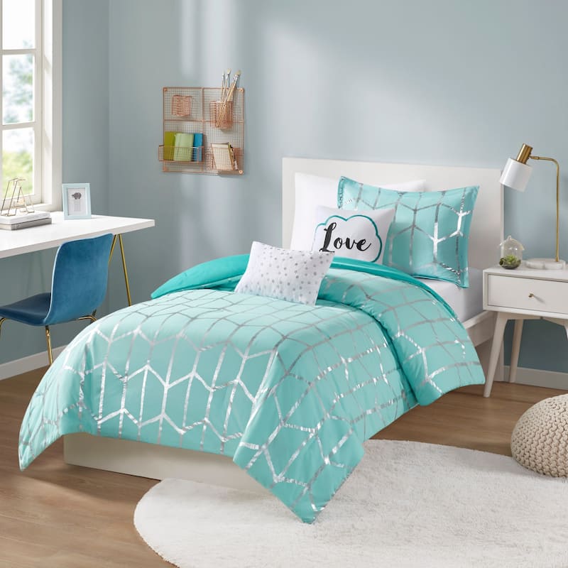 Intelligent Design Khloe 5-pc. Metallic Printed Comforter Set