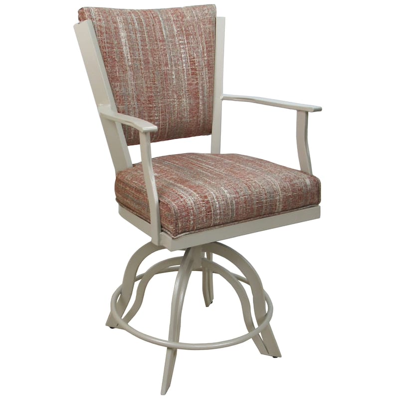Montana Red Swivel Tilt Metal 30" or Counter 26" Bar Stool - Beige - Counter Height