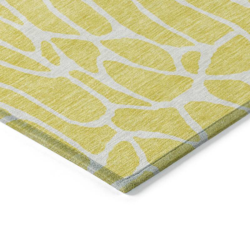 Machine Washable Indoor/ Outdoor Modern Chantille Rug