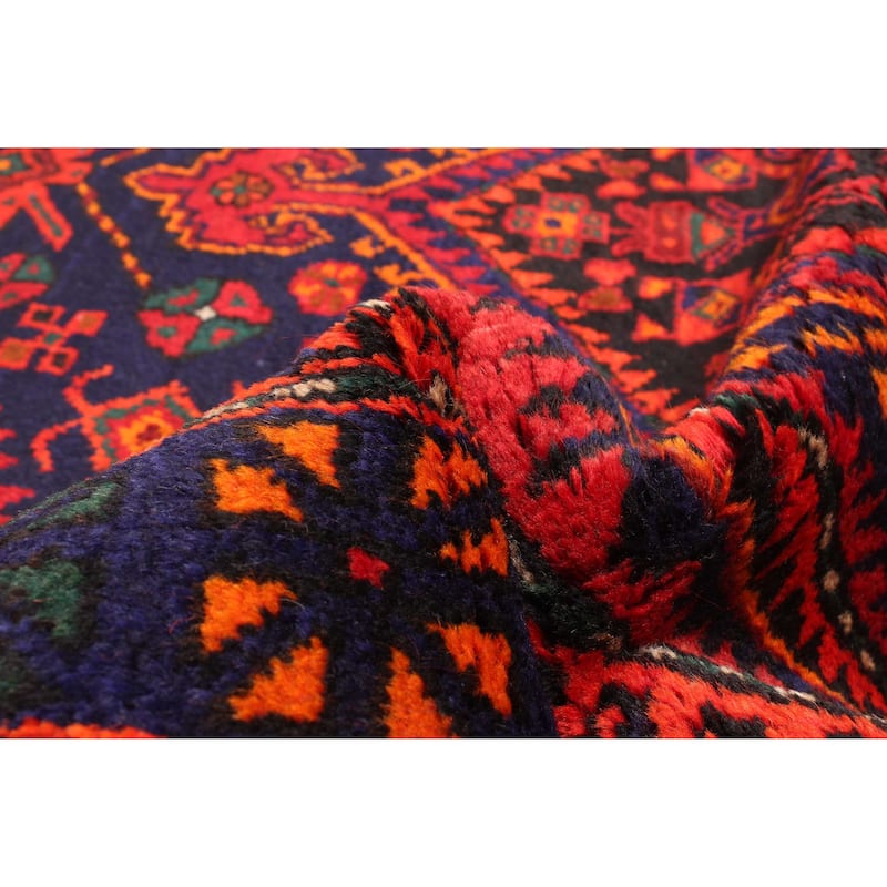 ECARPETGALLERY Hand-knotted Andelz Navy Wool Rug - 4'7 x 7'5