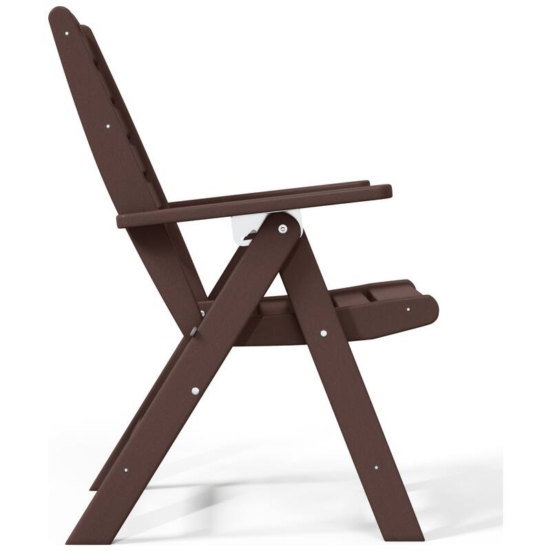 Coastline Patio Folding Highback Dining Chair Set of 2