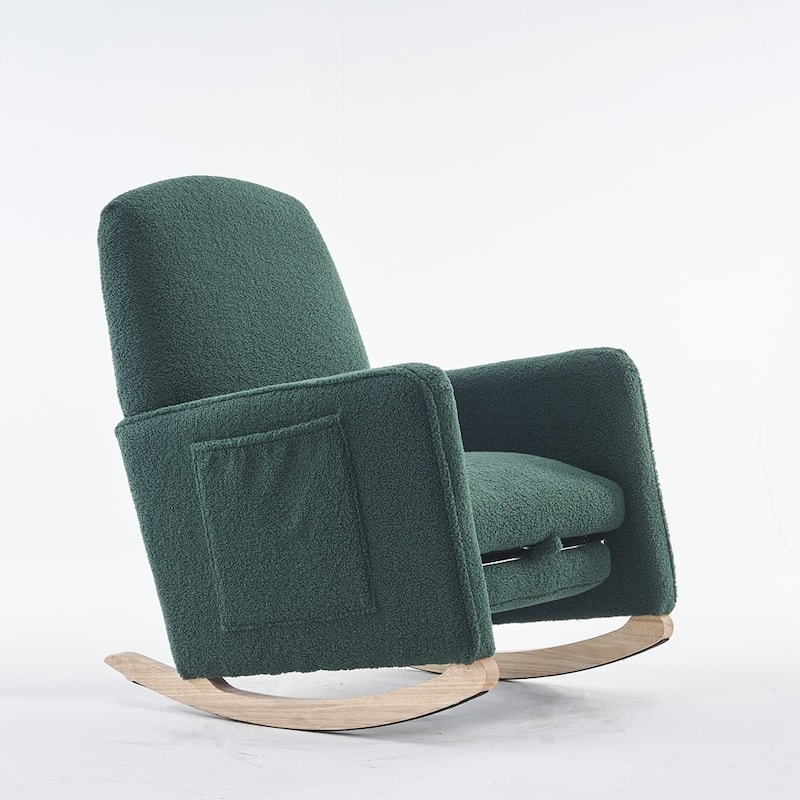 Rocking Chair With Adjustable Footrest