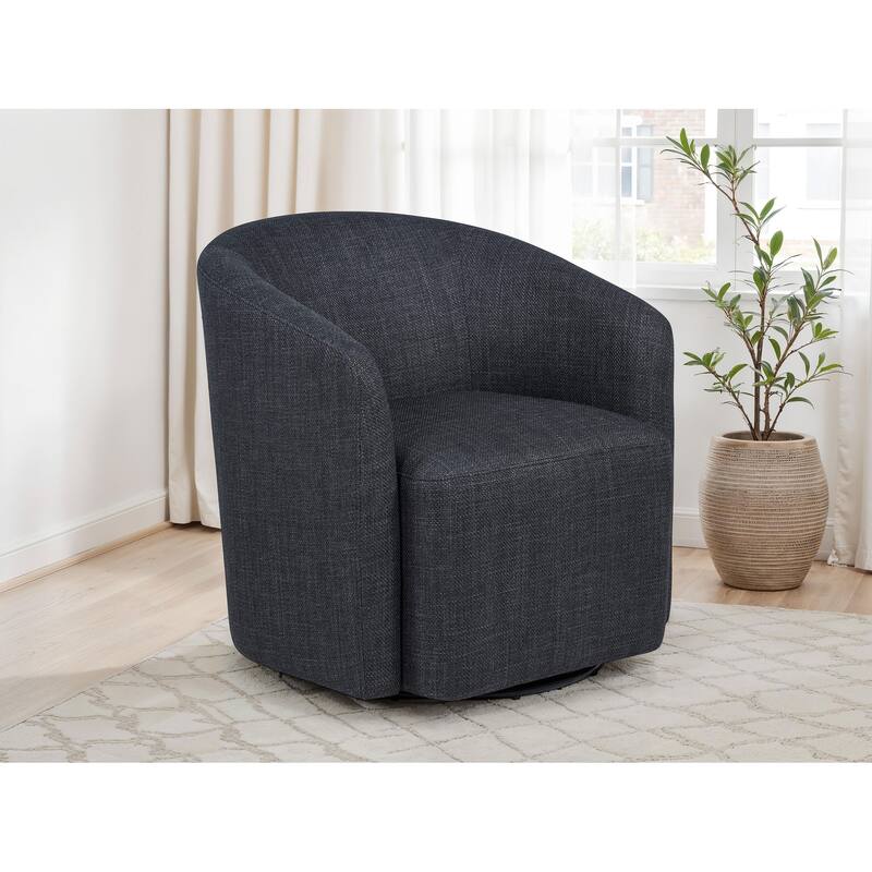 Mossbrook Fabric Upholstered Swivel Accent Chair - 29.25" x 29.25" x 31.5"