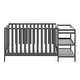 preview thumbnail 33 of 33, Storkcraft Pacific 4-in-1 Convertible Crib and Changer - 2 Open Shelves, Water-Resistant Vinyl Changing Pad with Safety Strap