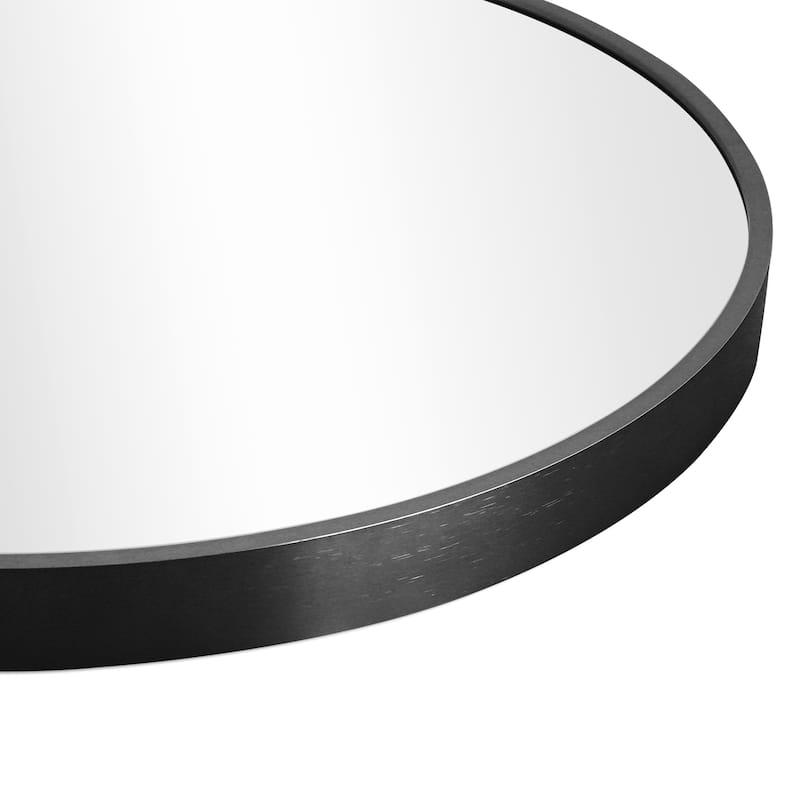 Arched-Top Metal Frame Wall Mirror Bathroom Mirror-36"H×24"W