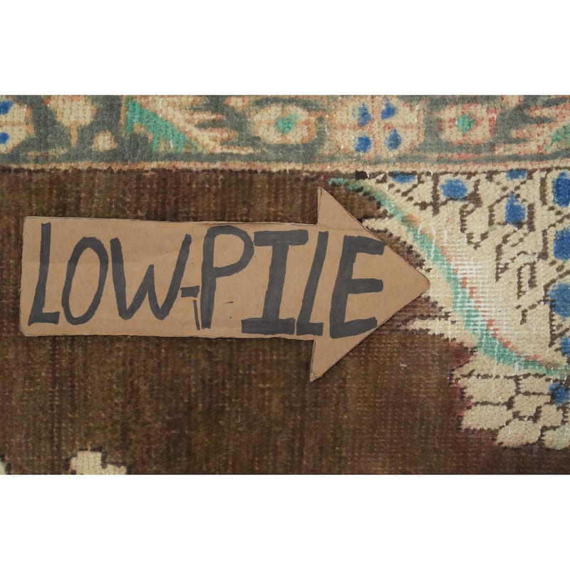 Hand Knotted Oriental 100% Wool Carpet Traditional Medallion Brown Tabriz Area Rug - 6' 2'' X 3' 4''