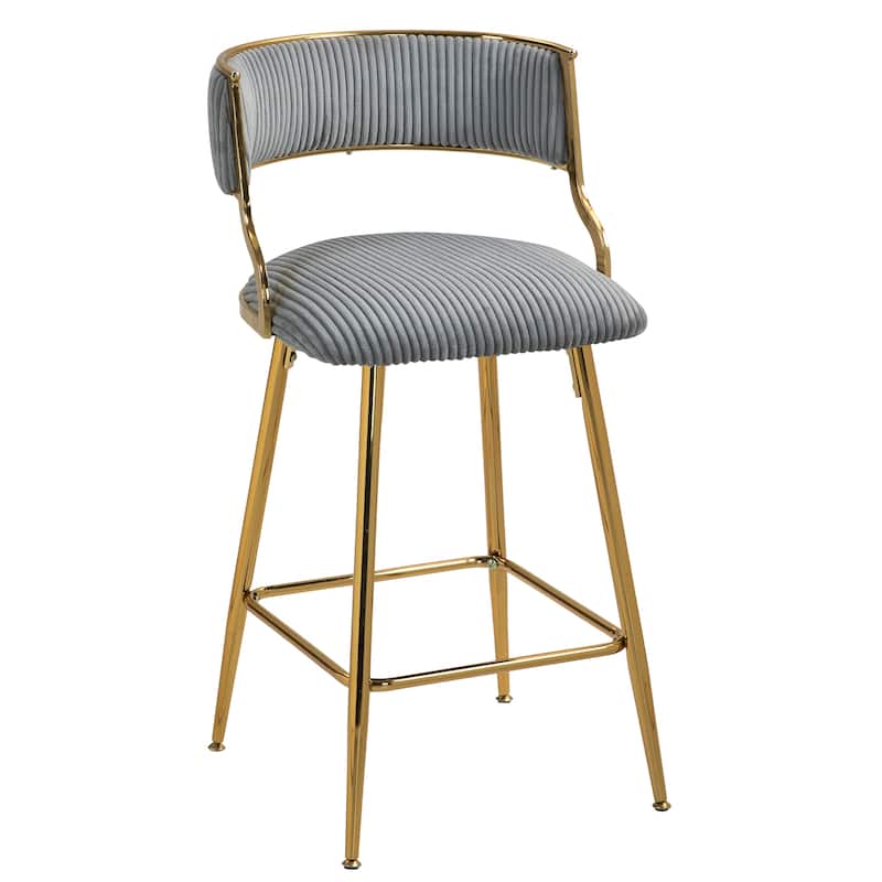 Ostweer Furniture 26'' Bar Stools Beige - Set of 2
