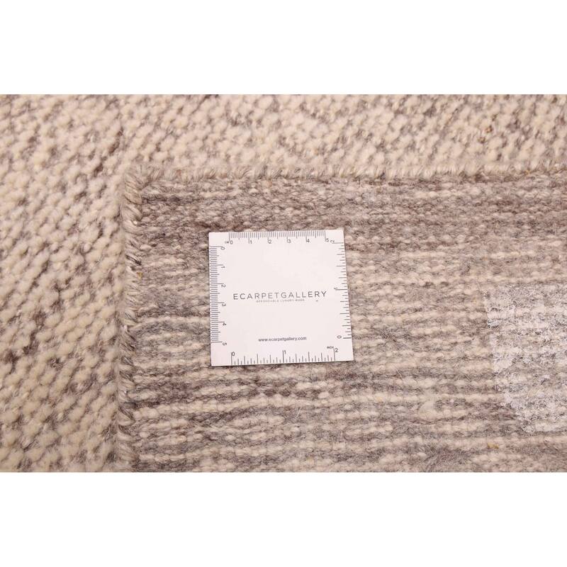 ECARPETGALLERY Hand-knotted Looma Ivory Wool Rug - 8'2 x 10'2