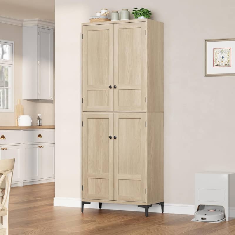 71 Inch Tall Storage Cabinet, 5 - Tier Kitchen Pantry Cabinet