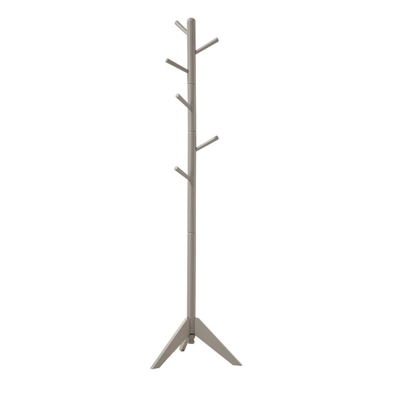 Coat Rack With 6 Hooks - Grey