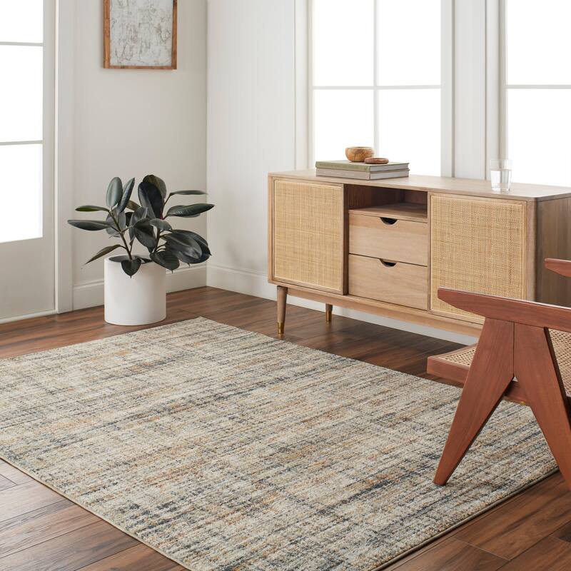 Beckham Modern & Contemporary Abstract Stripe Area Rug - 9' x 12' 2" - Taupe