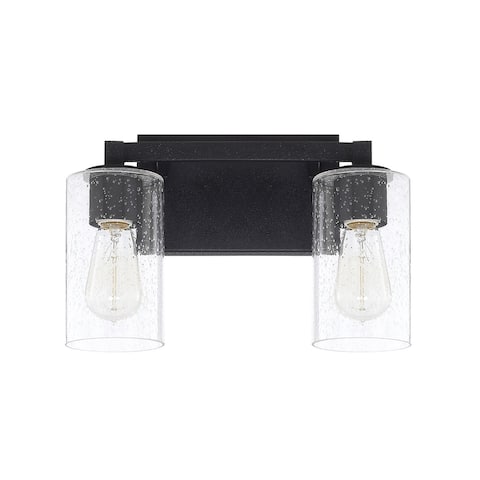 Ravenwood 2-light Black Iron Bath/ Vanity Fixture