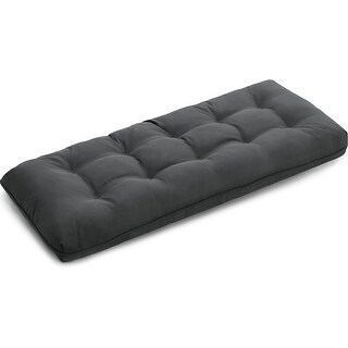 4-Inch Thick Waterproof Outdoor Bench Cushion, 48x18x4 Inch, Fade