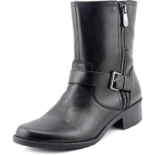 Womens Boots Anne Klein Lino Black Leather Womens Boots Anne Klein Lino Black Leather