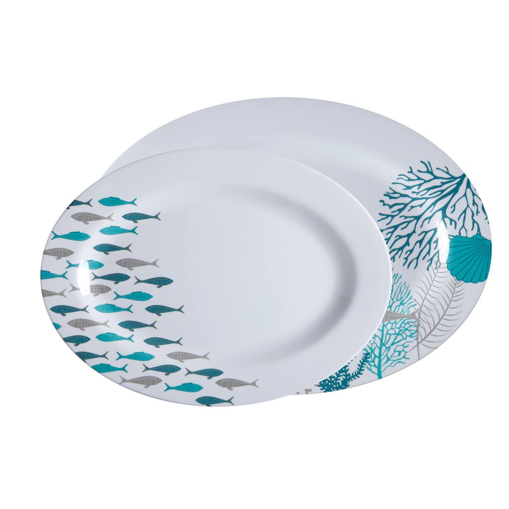 Coastal Melamine Serving Platters