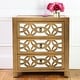 preview thumbnail 13 of 28, Silver Orchid Fonda Glam Mirrored Cutout 3-drawer Chest