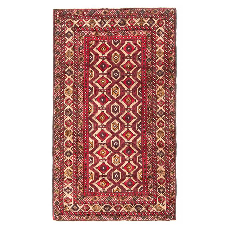 Teimani Tan Rug 2'9" x 4'10" - 2'9 x 4'10 - Tan - 2'9 x 4'10