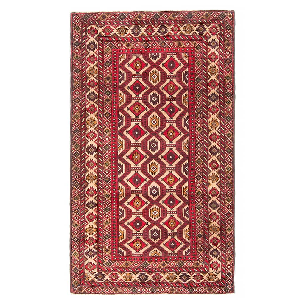 Teimani Tan Rug 2'9" x 4'10" - 2'9 x 4'10