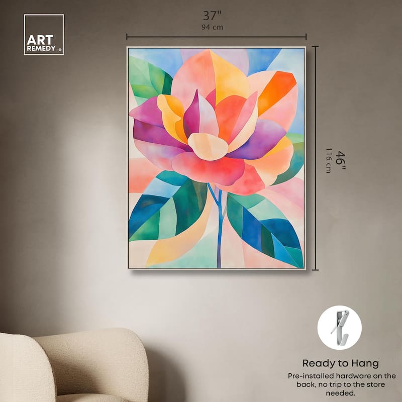 Ail Geofloral I Canvas by Art Remedy