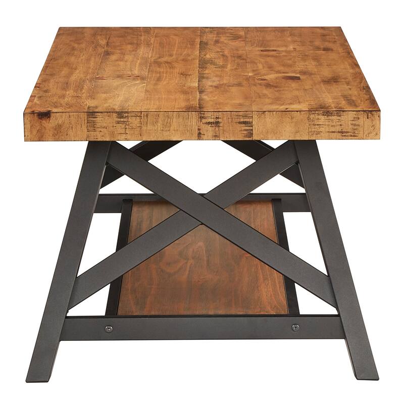 Bryson Rustic X-Base Accent Tables by iNSPIRE Q Classic