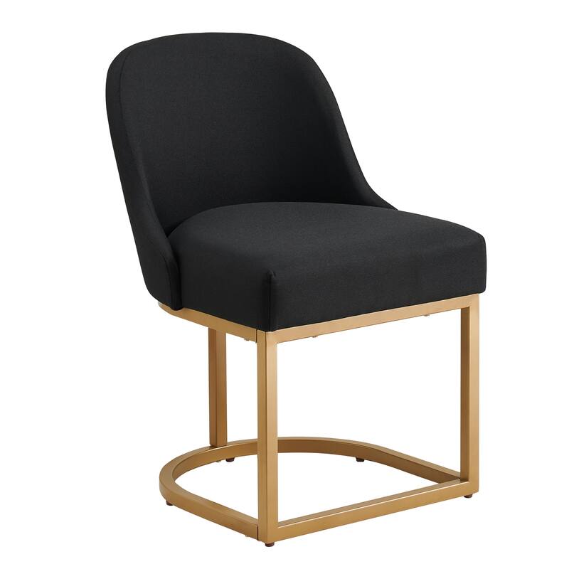 Leick Home Barrelback Dining Chair with Metal Base Set of 2