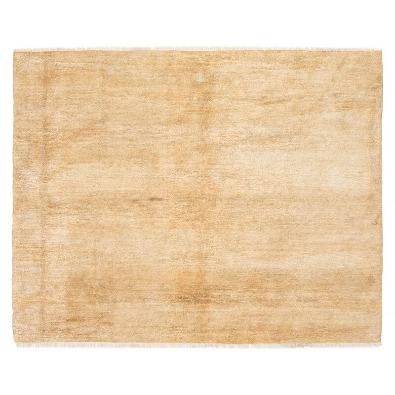 ECARPETGALLERY Hand-knotted Opulence Khaki Jute Rug - 4'7 x 5'9 - Khaki - 4'7 x 5'9