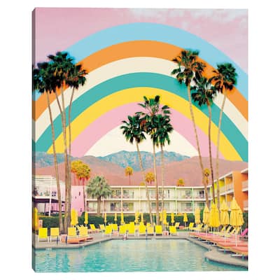 Poolside Dream Canvas Art Print