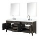 preview thumbnail 13 of 38, Lexora Laurel Bath Vanity, Carrara Marble Top, Faucet Set, and Mirror