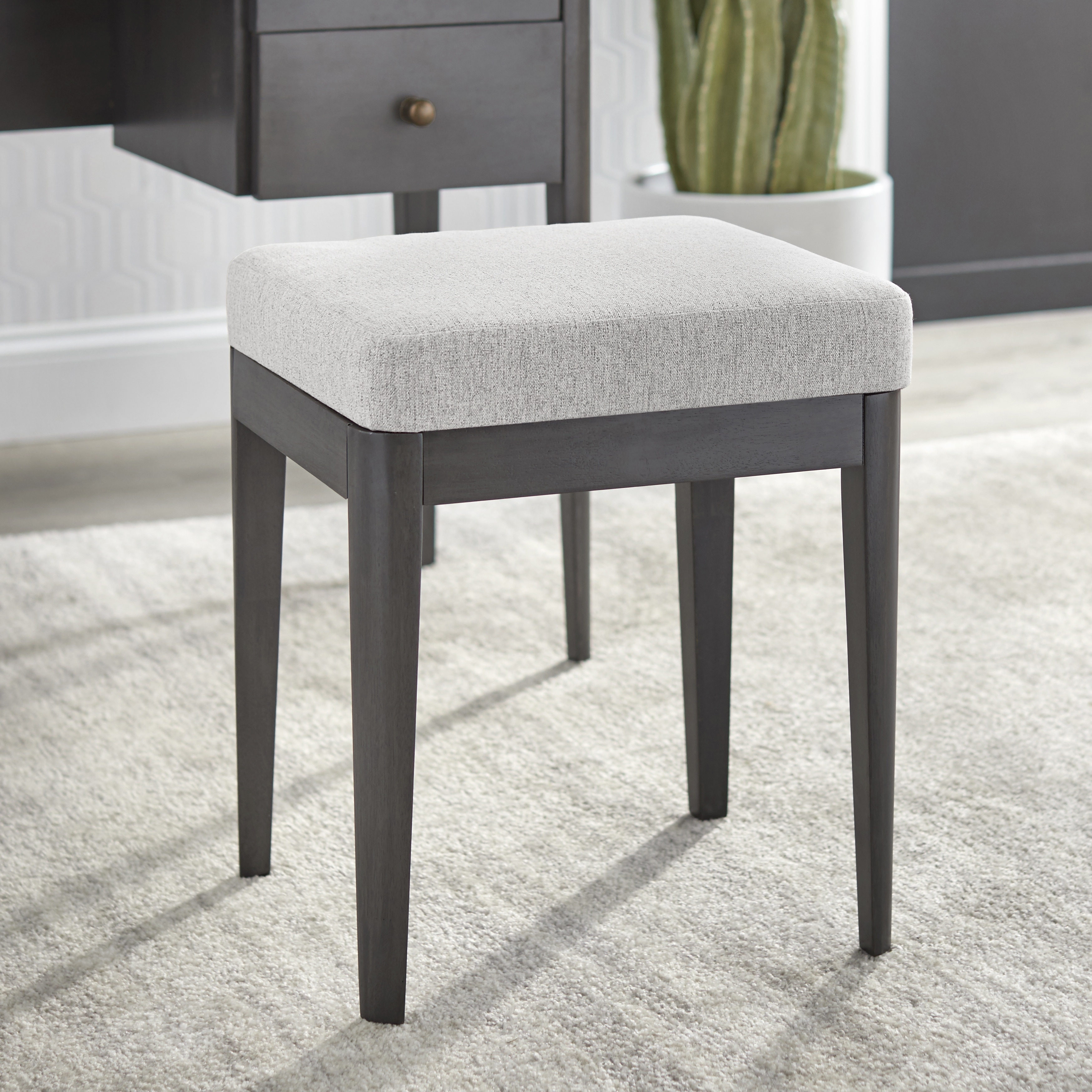 silver grey dressing table stool Lifestorey-Parc-Vanity-Stool.jpg swivel vanity stool
