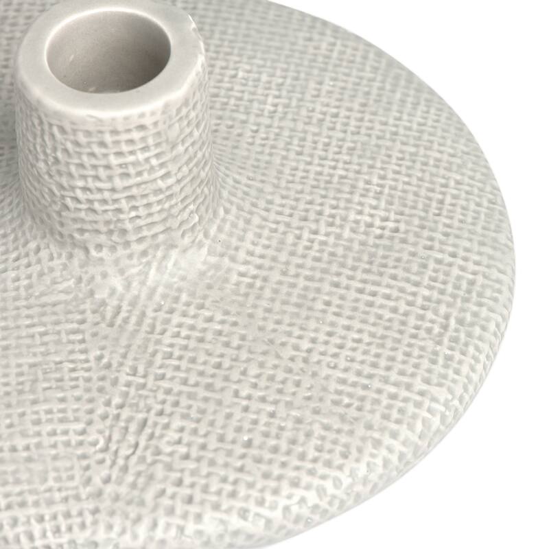 Stoneware Taper Candle Holders